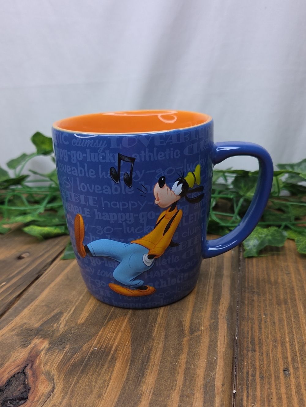 Disney. Goofy Blue and Orange Ceramic Mug. Like New
